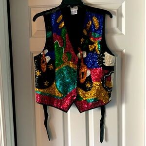 Colorful Sequin Vest